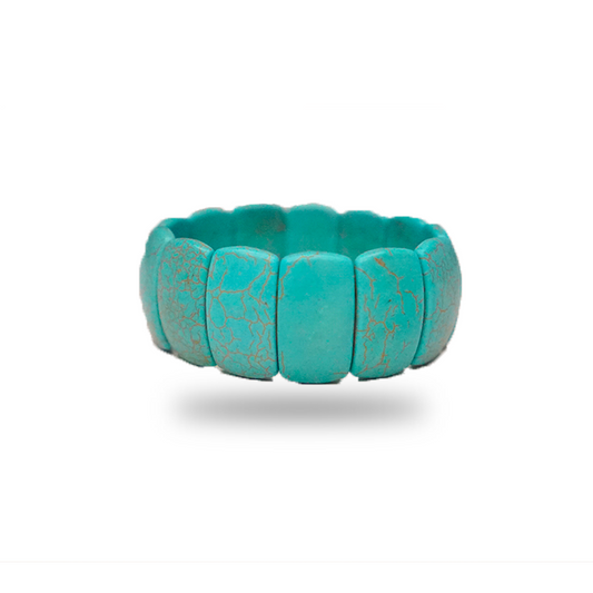 Thin Extensible Turquoise Bracelet