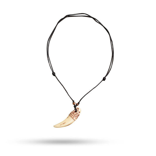 Shark Tooth Leather Necklace
