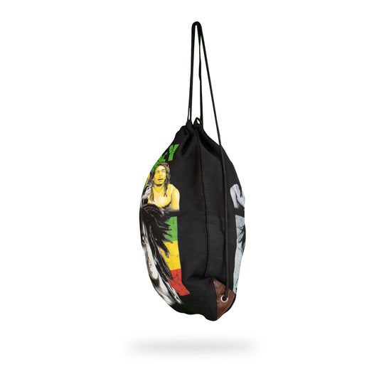 Cotton Bob Marley Drawstring Bag