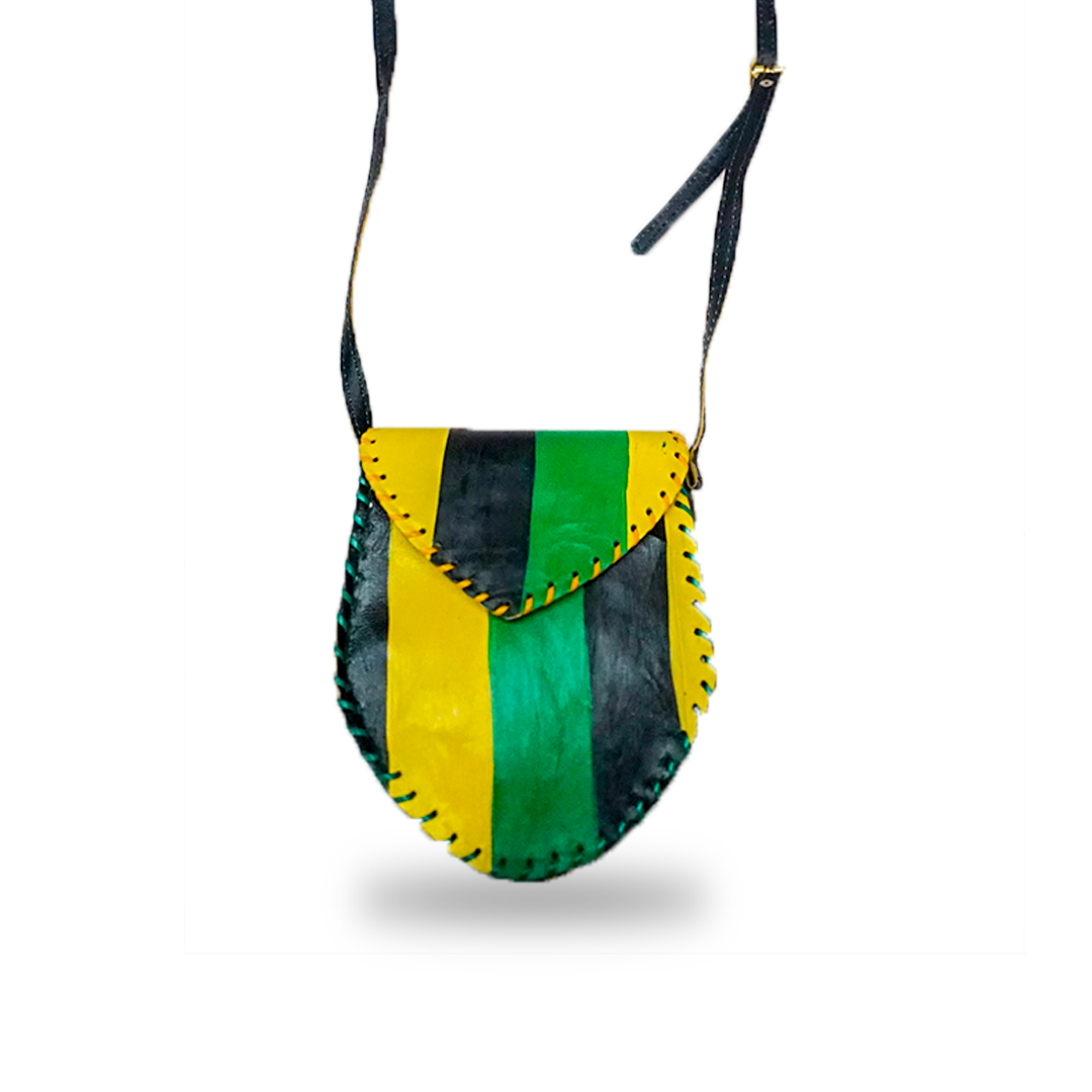 round leather crossbody bag
