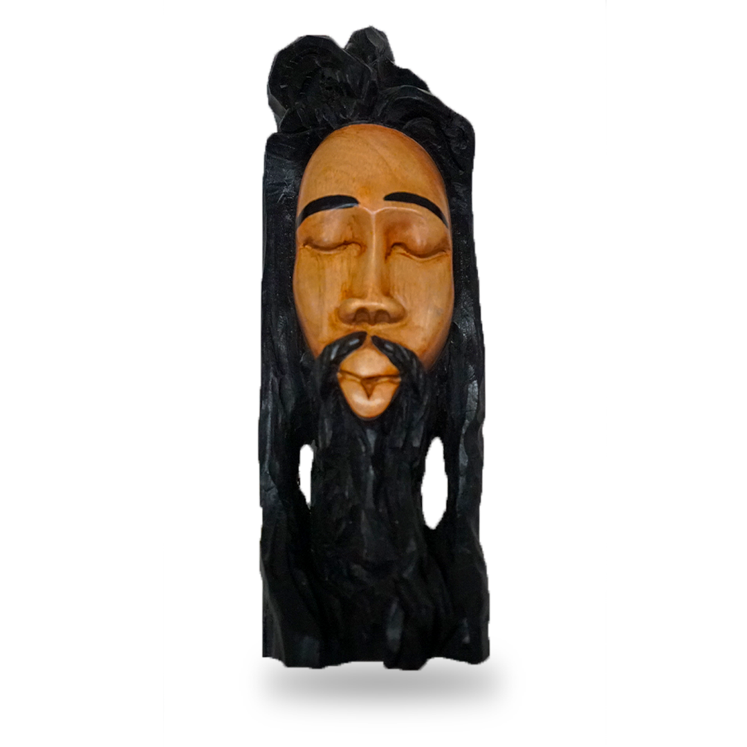 Whistling Rastafarian Carving