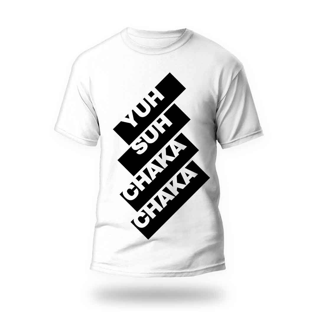 Khalelsh Collection Yuh Suh Chaka Chaka T-shirt B/W