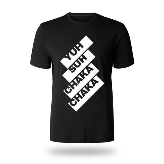 Khalelsh Collection Yuh Suh Chaka Chaka T-shirt B/W