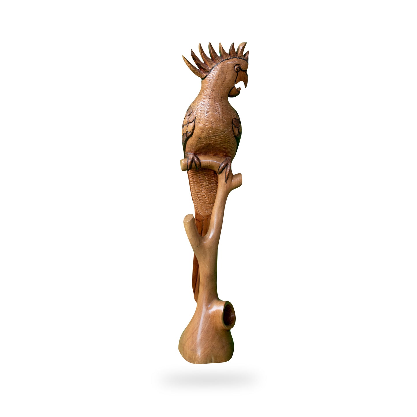 Cedarwood Parrot Carving