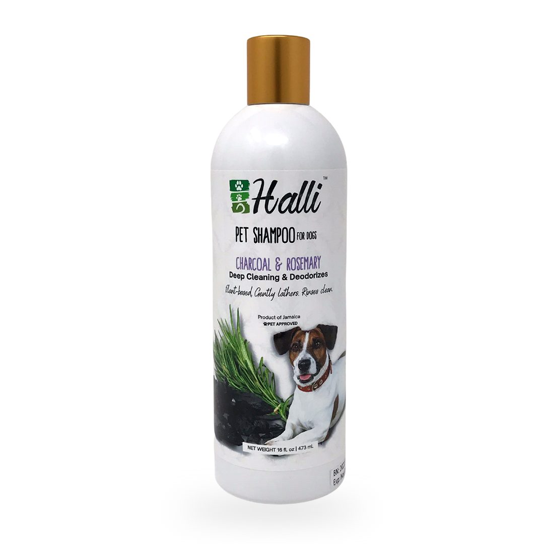 Halli™ Charcoal & Rosemary Plant-Based Pet Shampoo