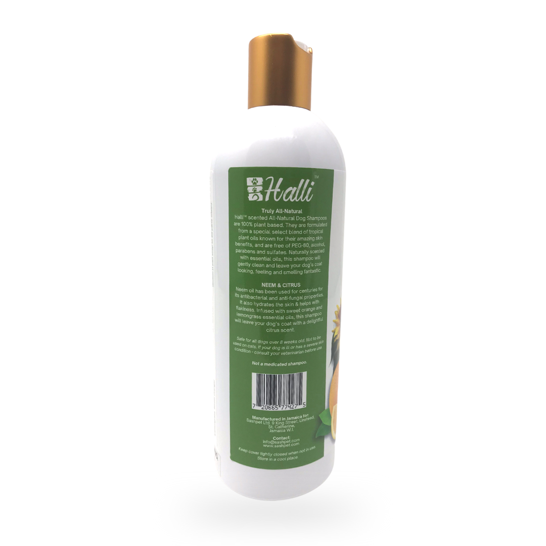 Halli™ Neem & Citrus Plant-Based Pet Shampoo