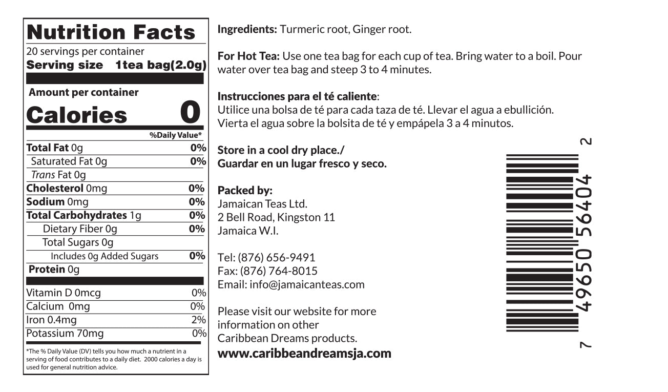 Caribbean Dreams Turmeric & Ginger