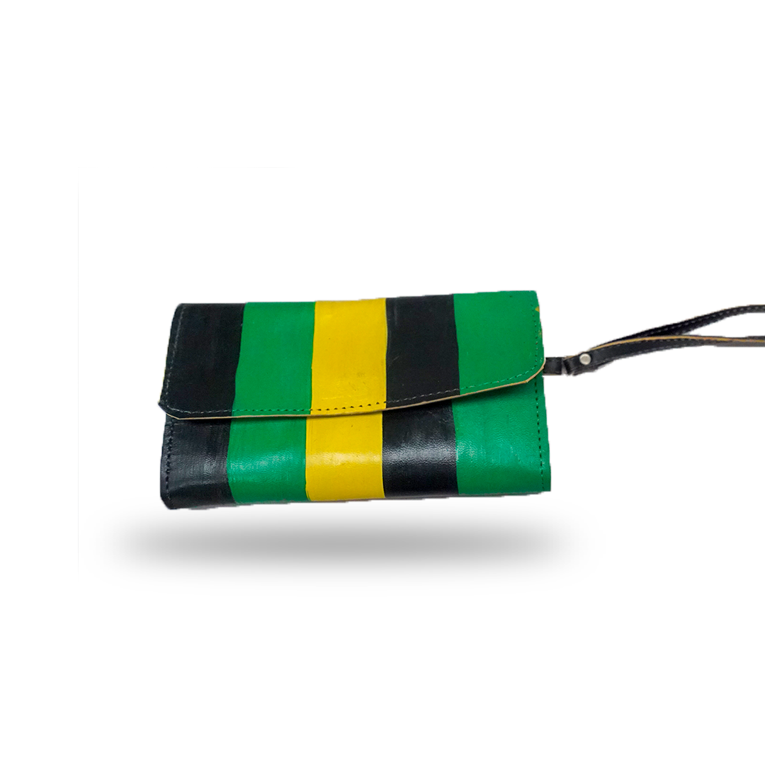 Jamaican Leather Clutch