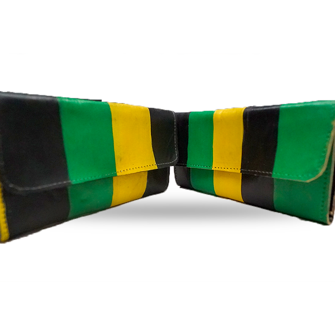 Jamaican Leather Clutch