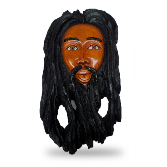 Rastafarian Man Carving
