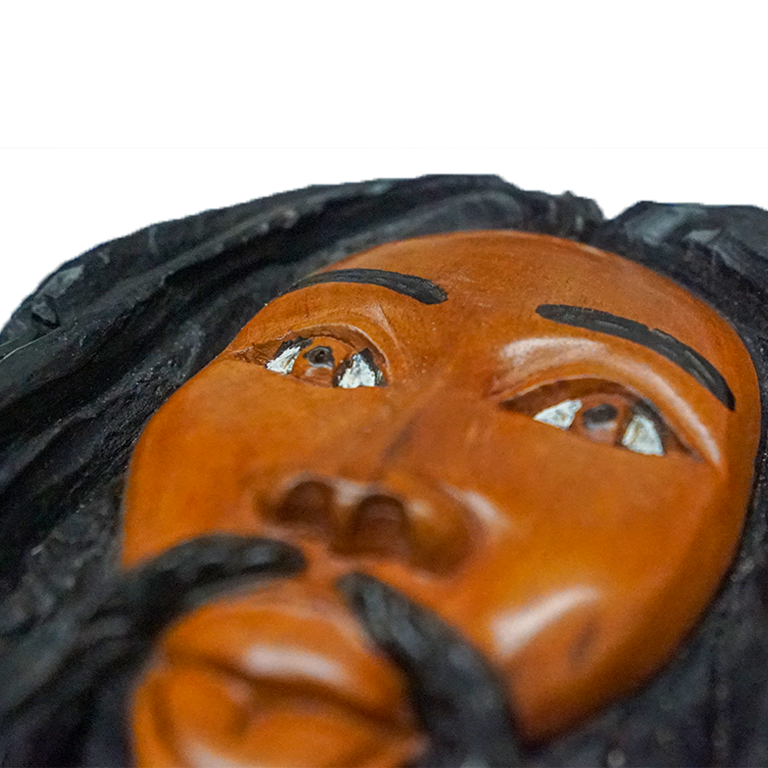 Rastafarian Man Carving