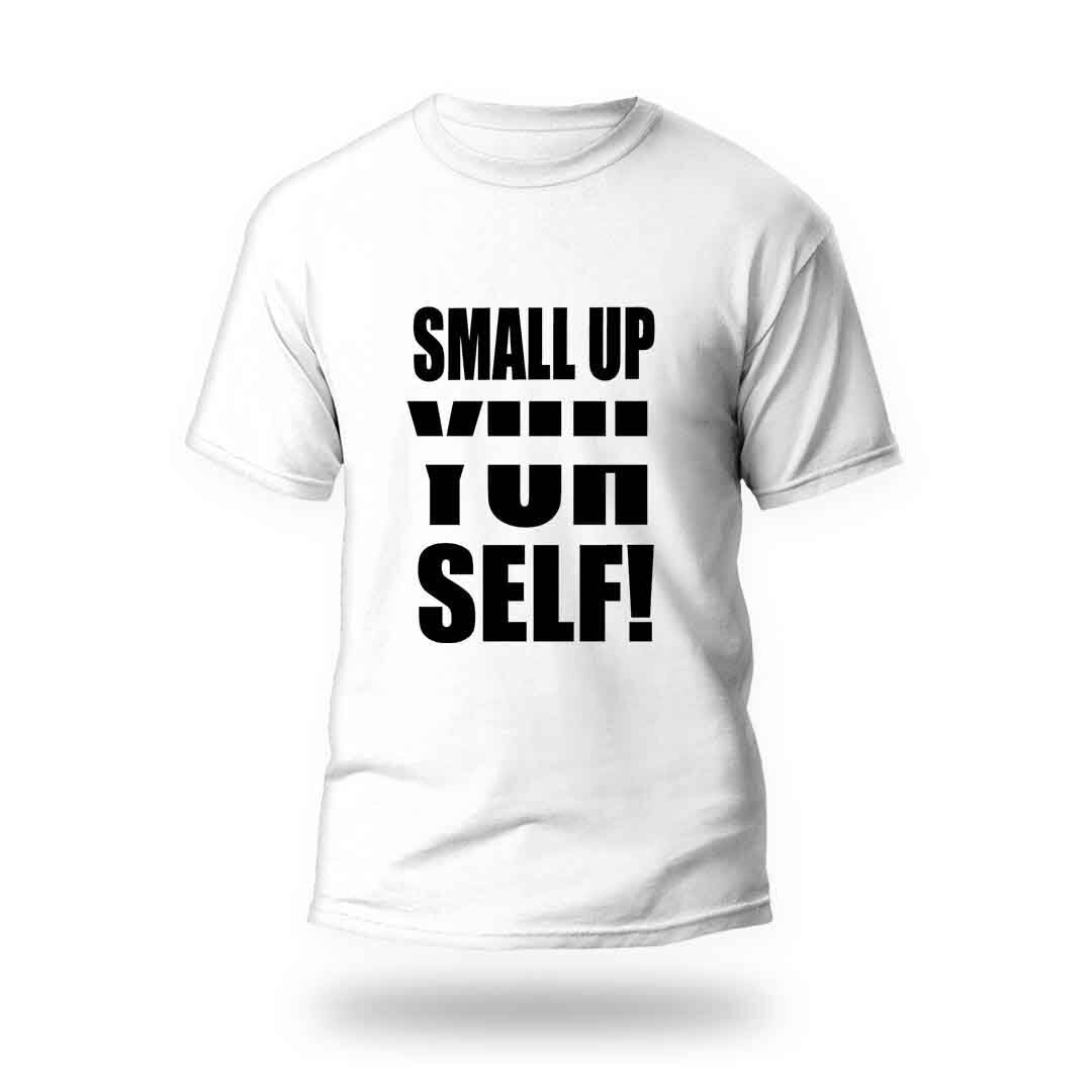 Khalelsh Collection Small Up Yuh Self T-shirt B/W