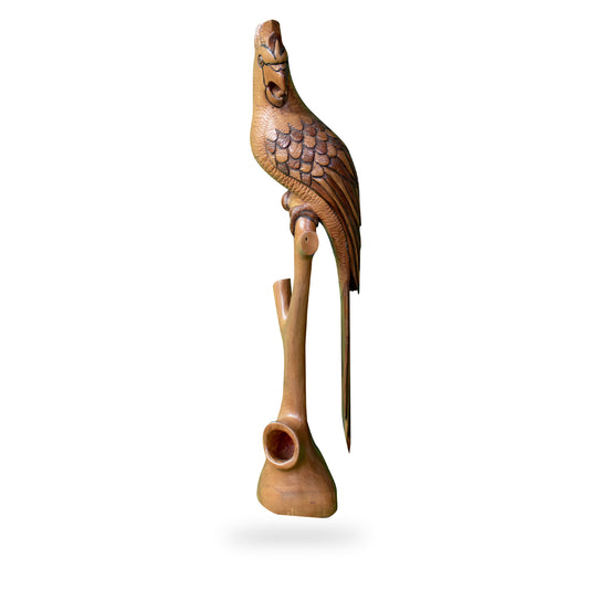 Cedarwood Parrot Carving